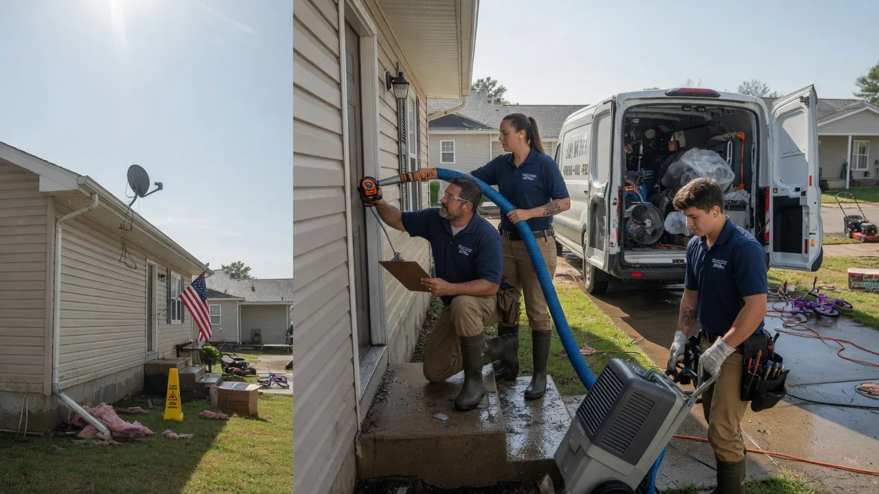 Ceiling Water Damage Restoration in Amlin, OH near me